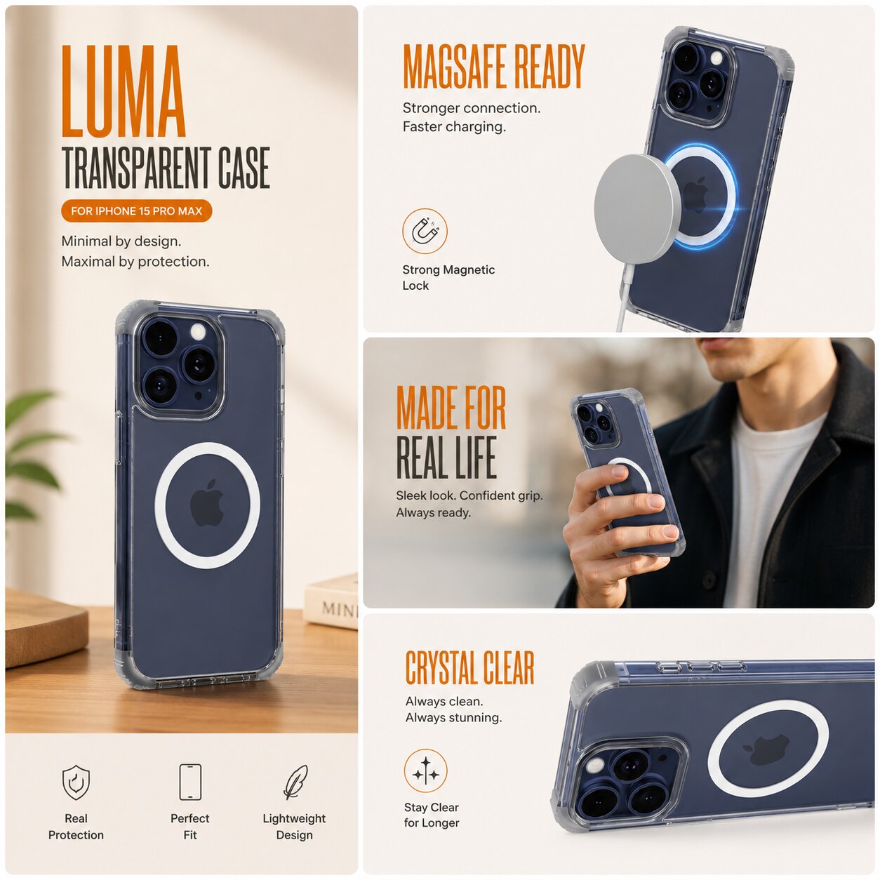 Luma Transparent Case - iPhone 15 Pro Max