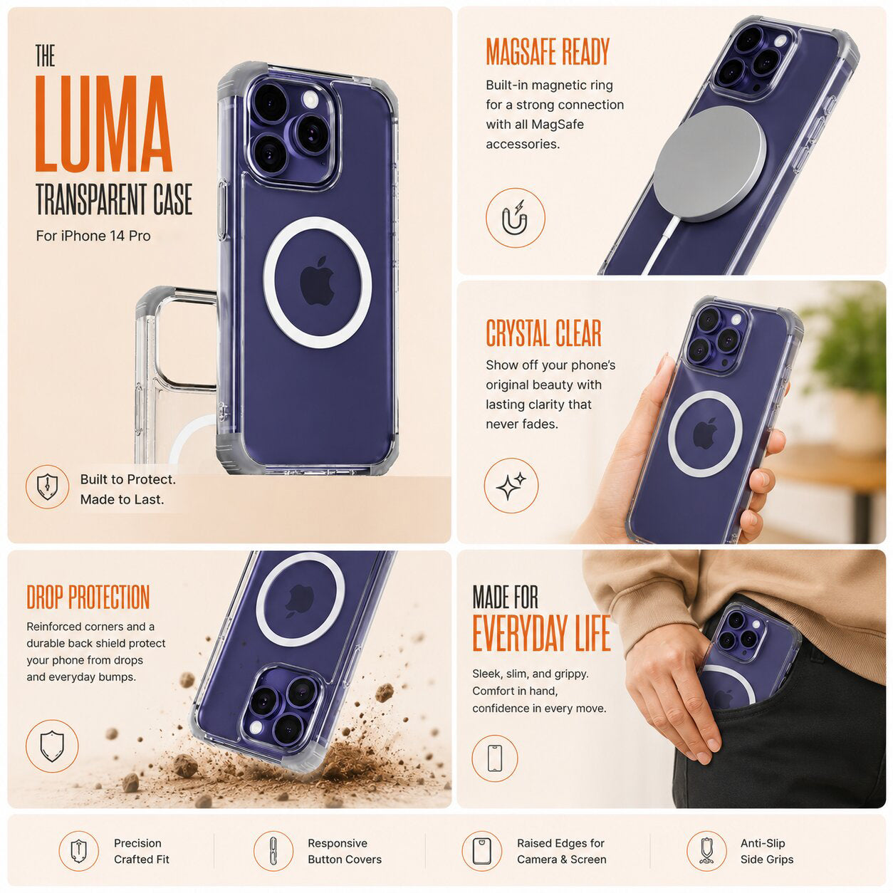Luma Transparent Case - iPhone 14 Pro
