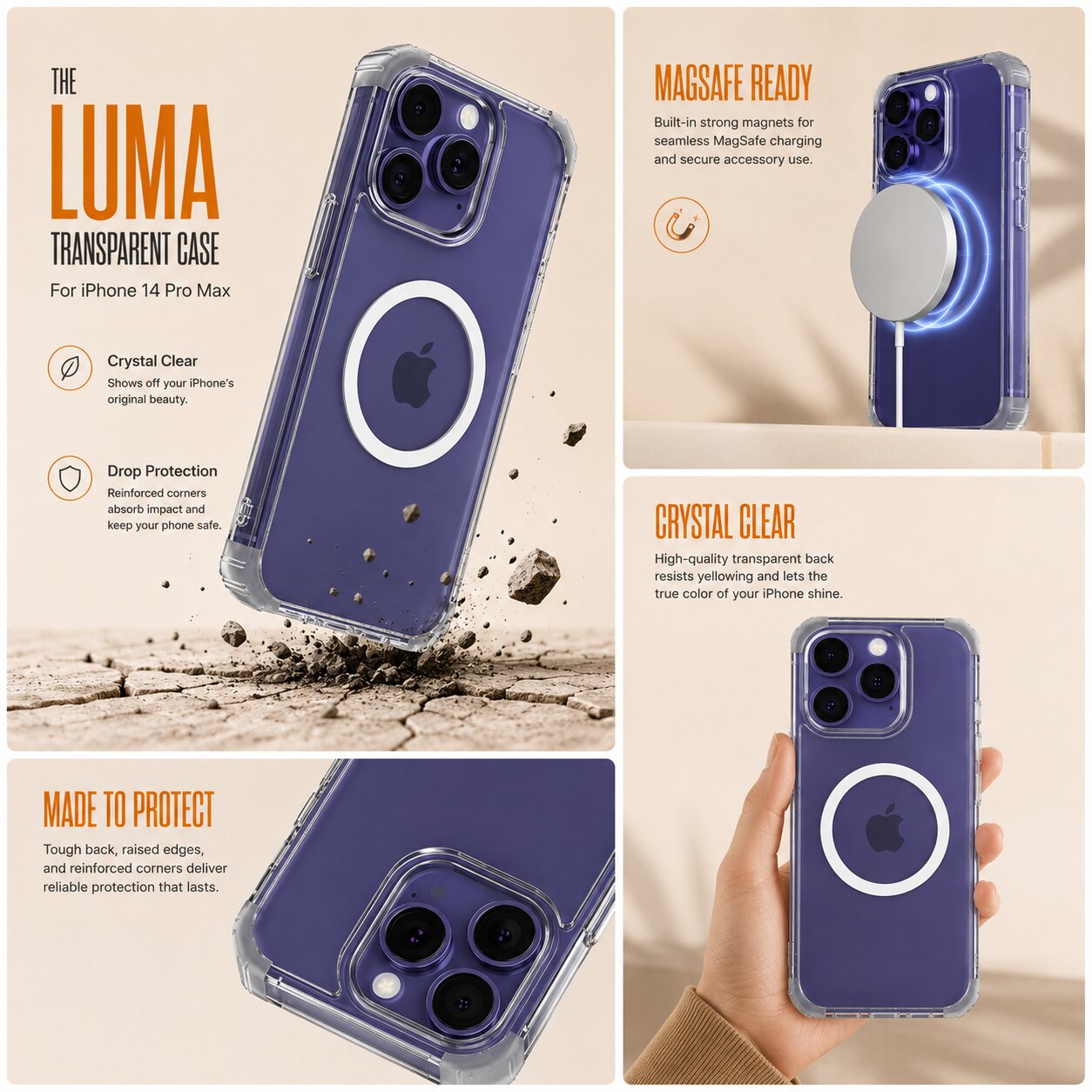 Luma Transparent Case - iPhone 14 Pro Max