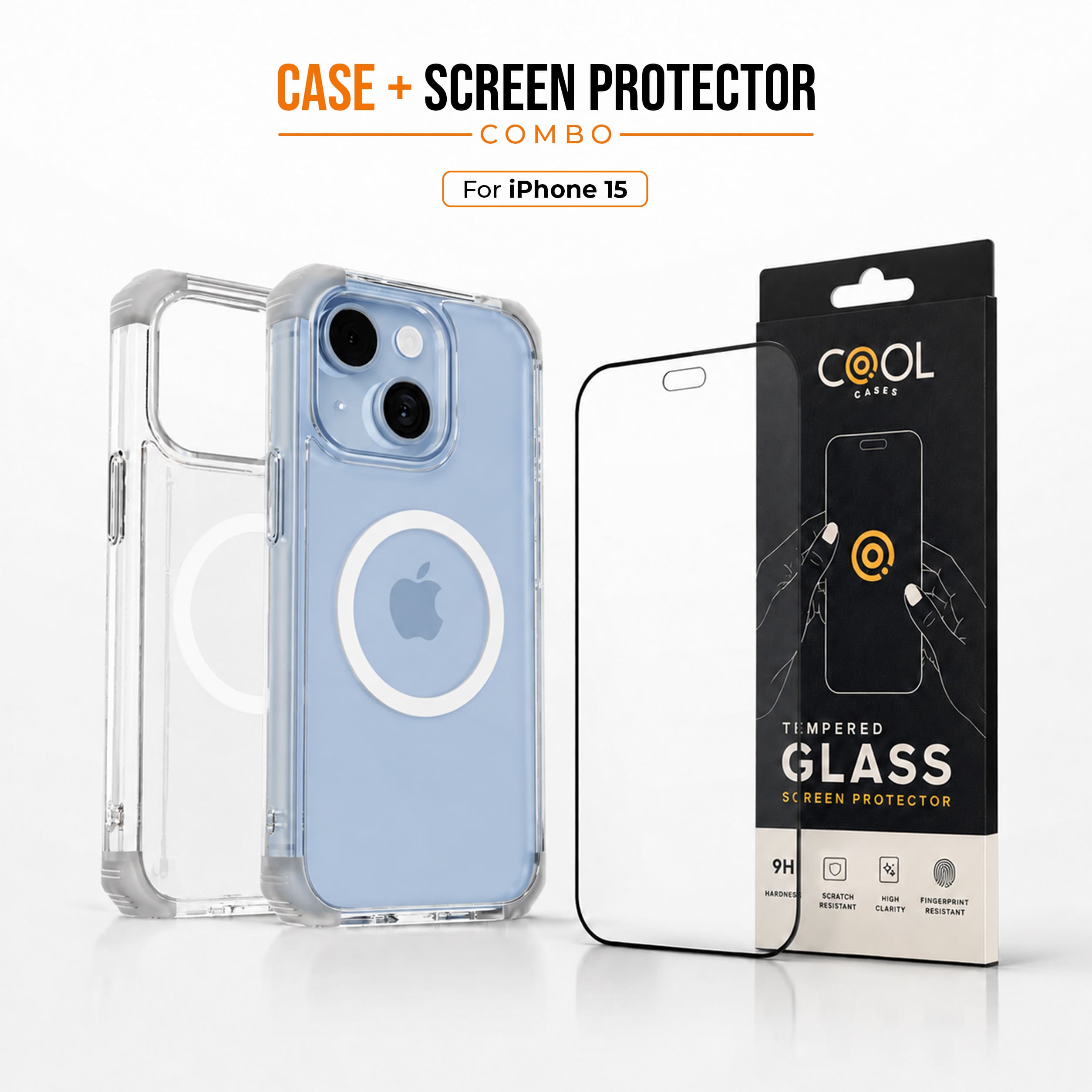 Luma Transparent Case + Screen Protector Combo - iPhone 15