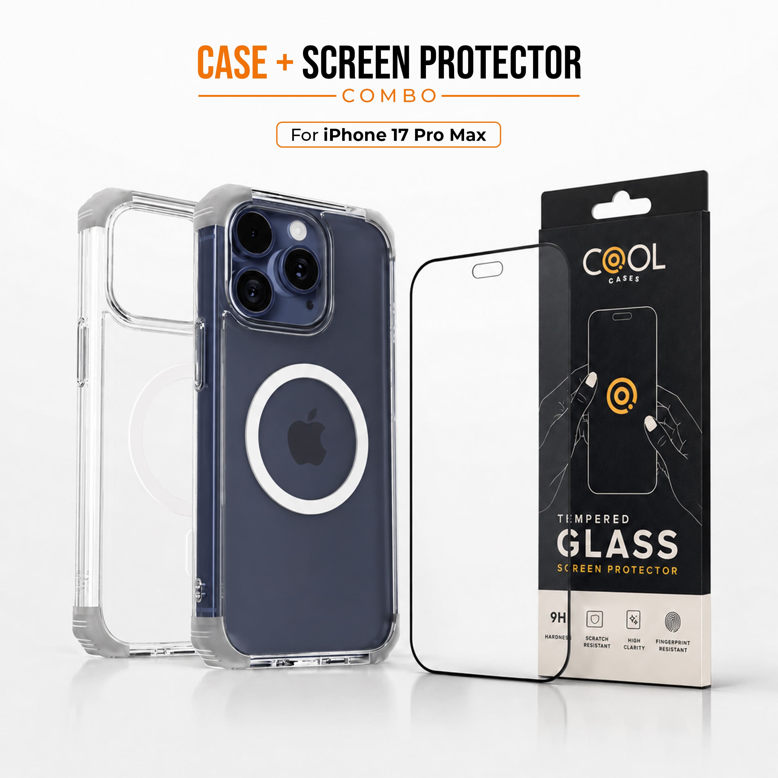 Luma Transparent Case + Screen Protector Combo - iPhone 15 Pro Max