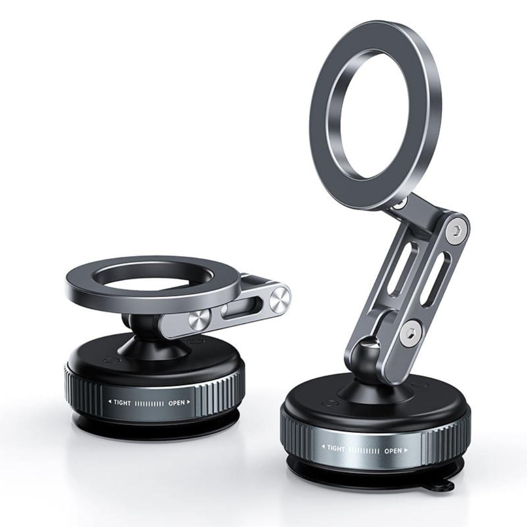 360° Rotation | Desktop & Car Phone Holder | Magnetic Vacuum Suction | Universal Fit
