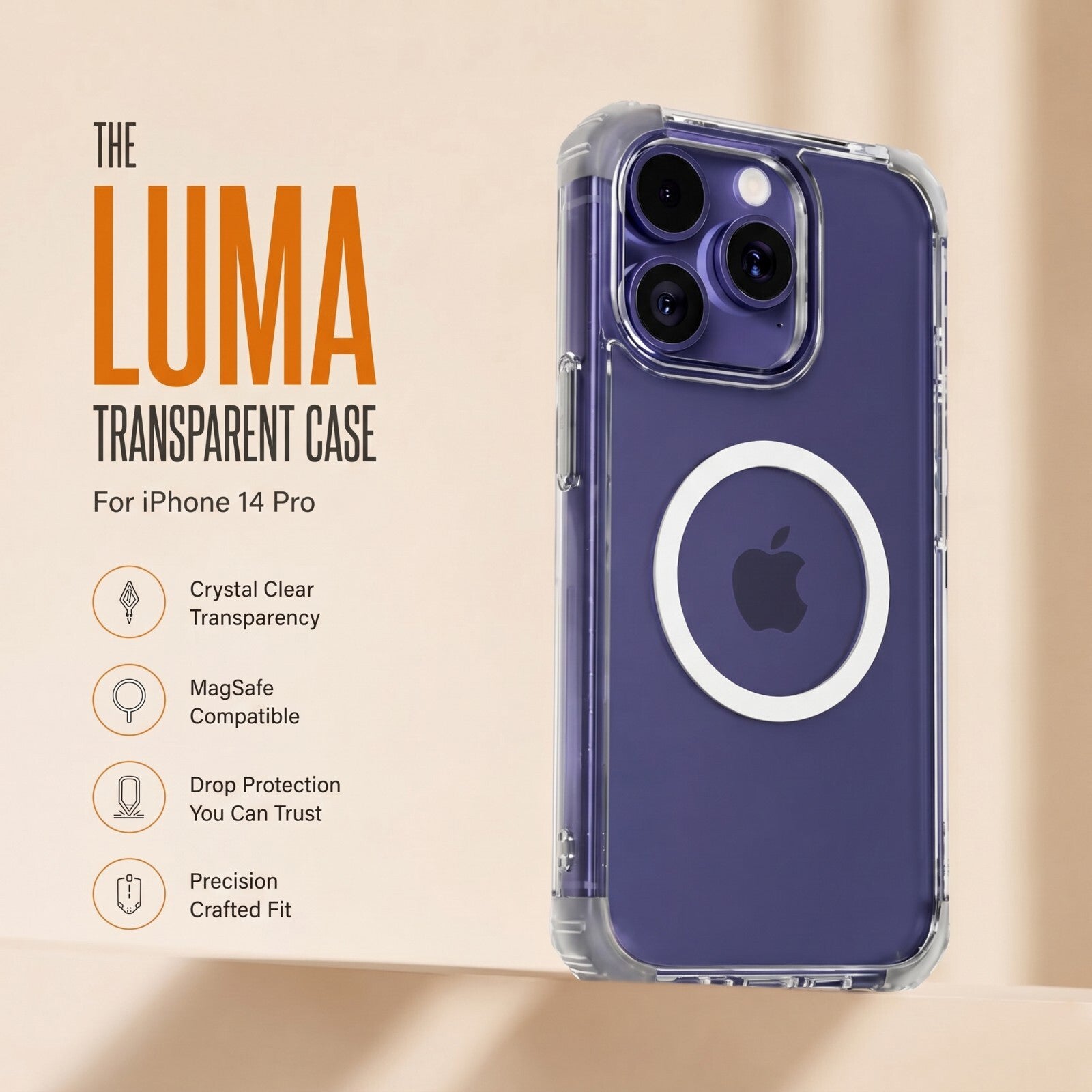 Luma Transparent Case - iPhone 14 Pro