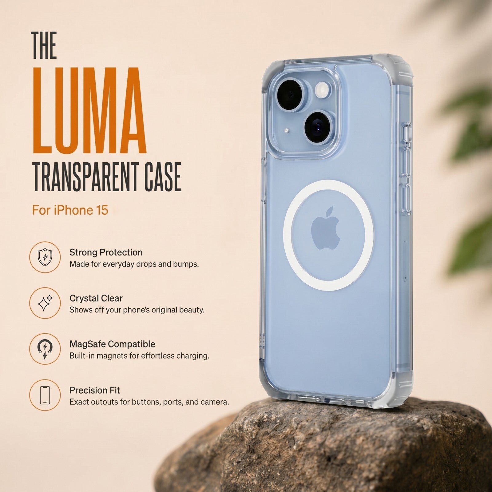 Luma Transparent Case - iPhone 15