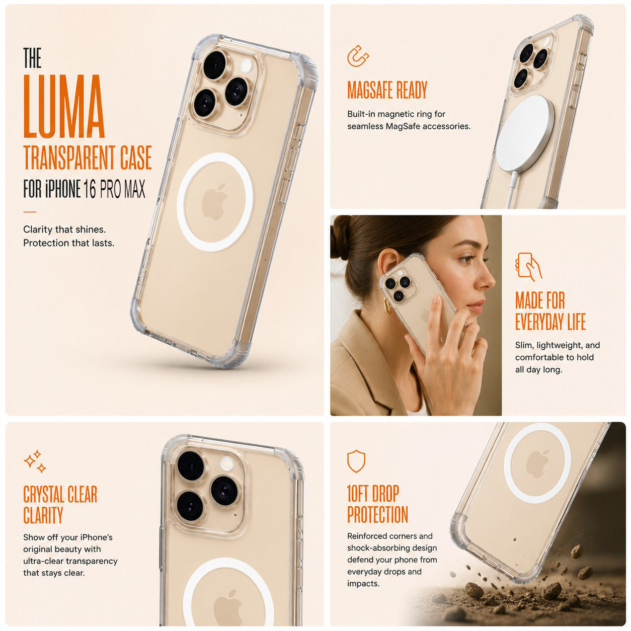 Luma Transparent Case - iPhone 16 Pro Max