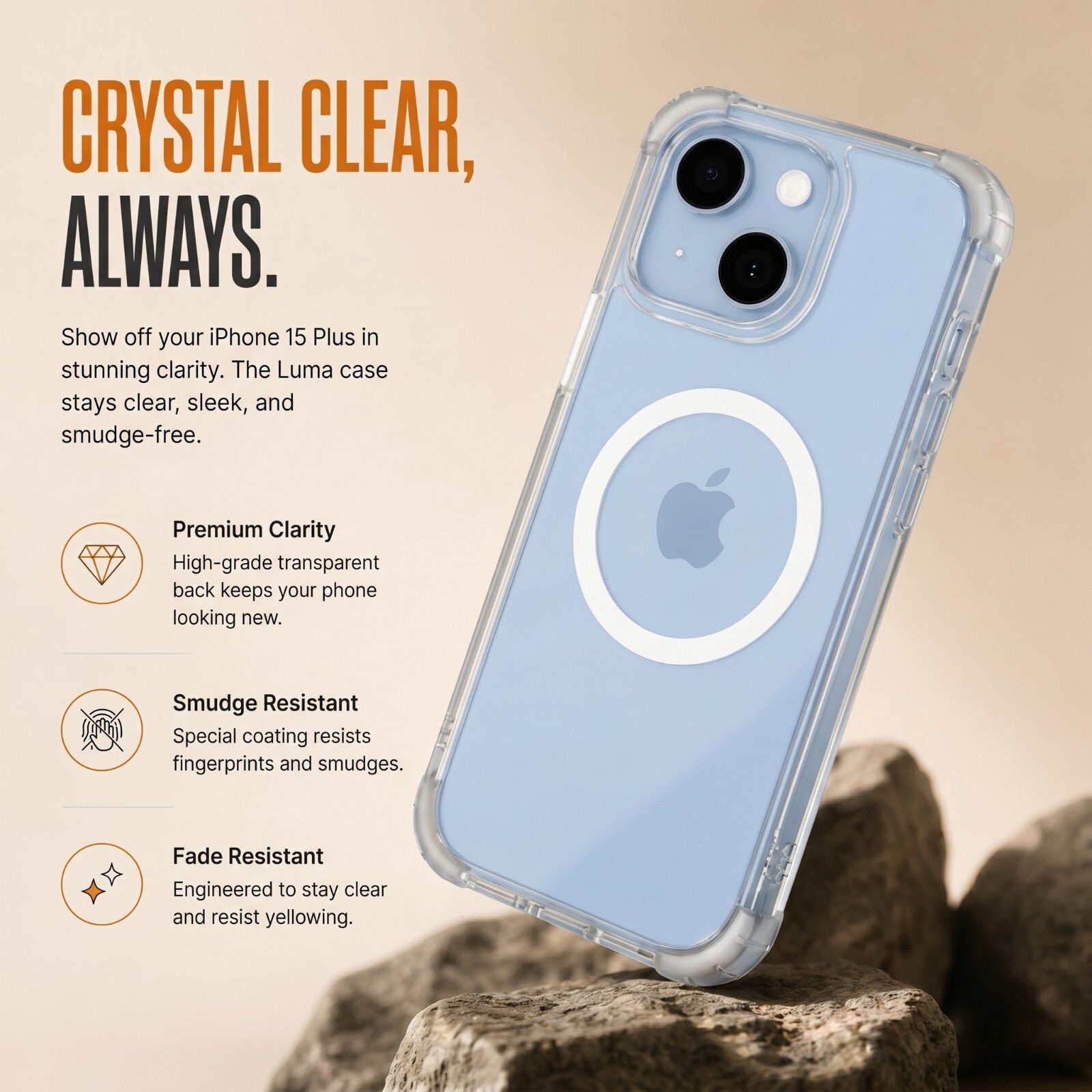Luma Transparent Case - iPhone 15