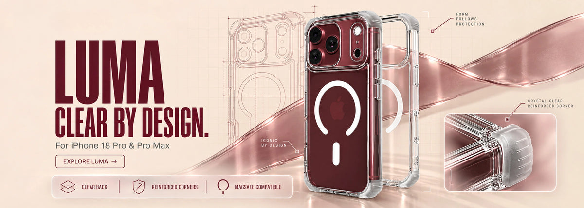 Luma — clear by design. For iPhone 18 Pro & Pro Max.