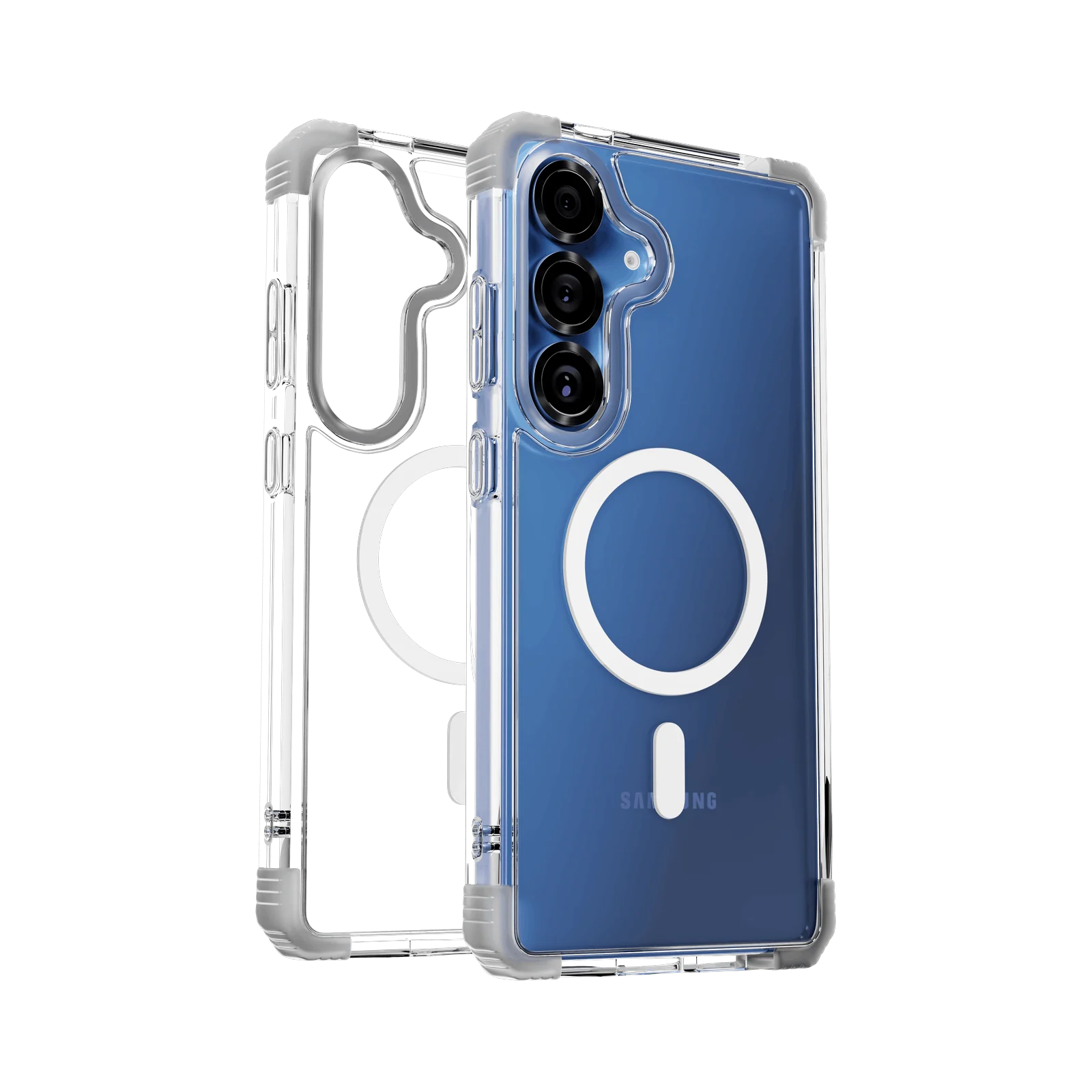 Samsung Galaxy S25 — Luma Transparent Case 3D view