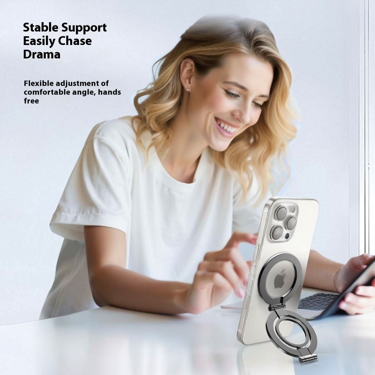 The HALO | Premium Aluminum Phone Stand | Compatible with all Phones | N52 Magnet