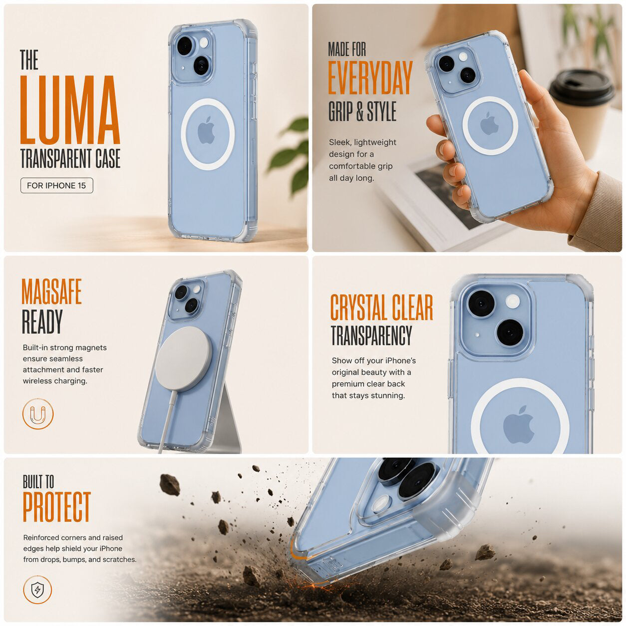 Luma Transparent Case - iPhone 15