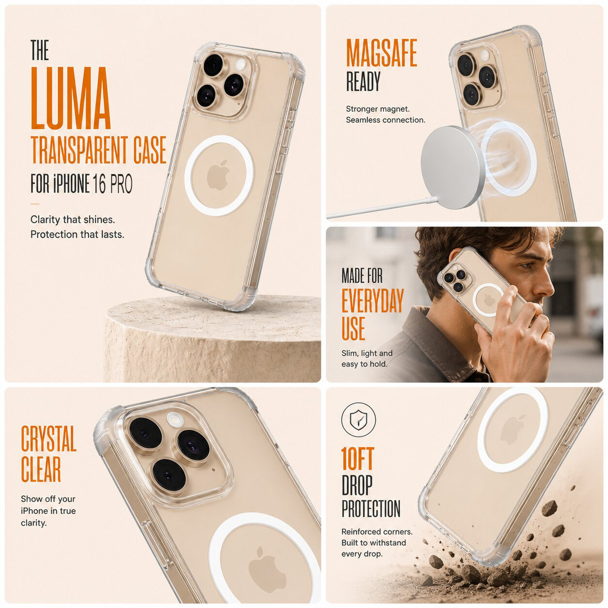 Luma Transparent Case - iPhone 16 Pro