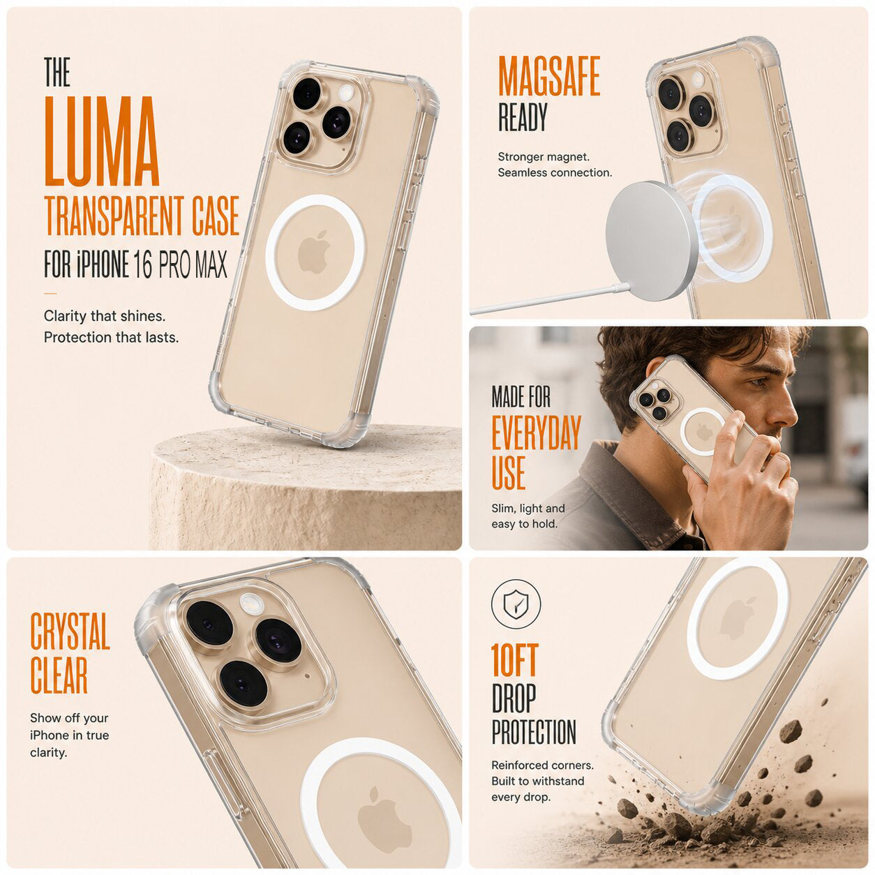 Luma Transparent Case - iPhone 16 Pro Max
