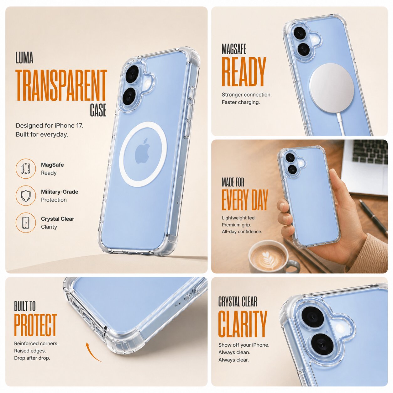 Luma Transparent Case - iPhone 17