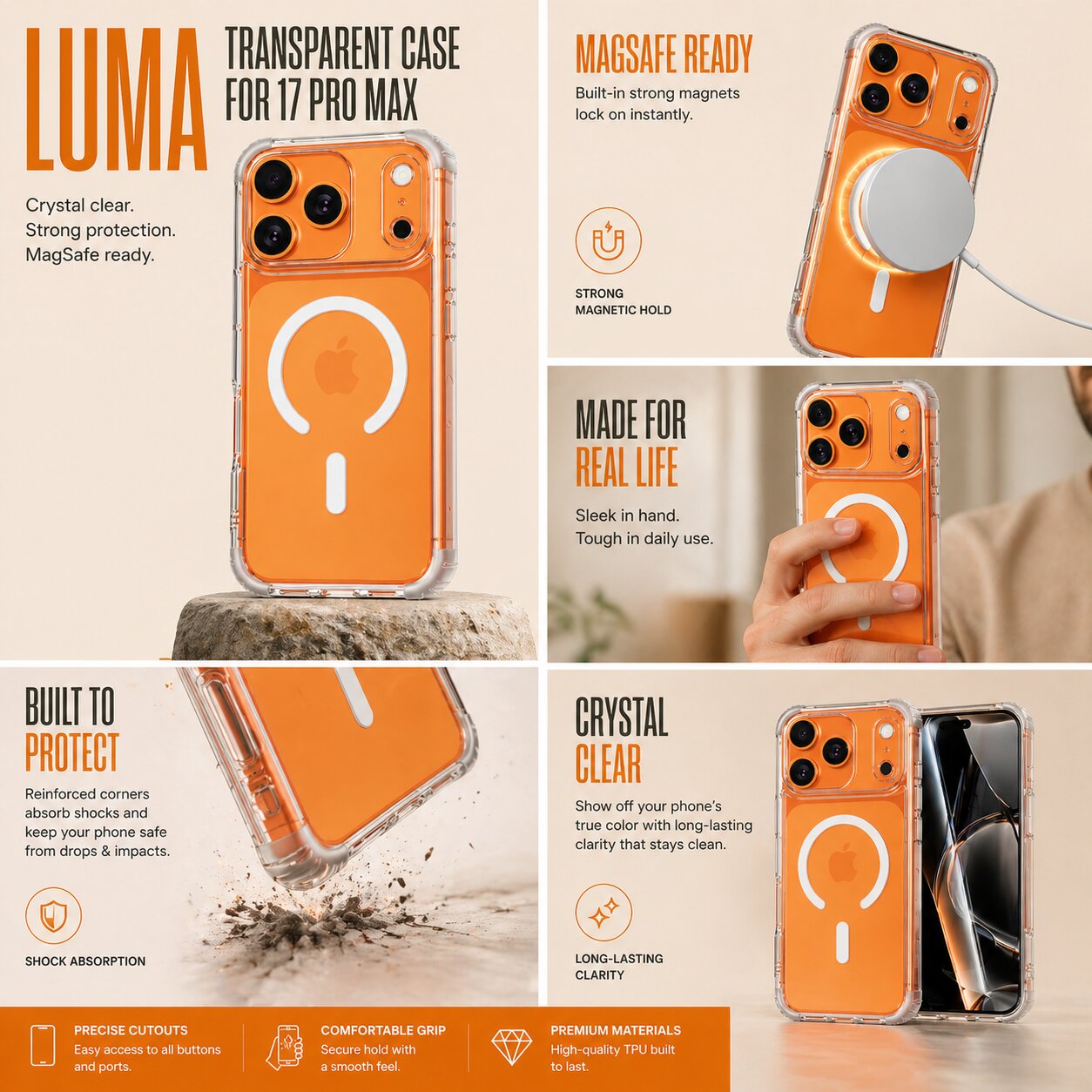 Luma Transparent Case - iPhone 17 Pro Max