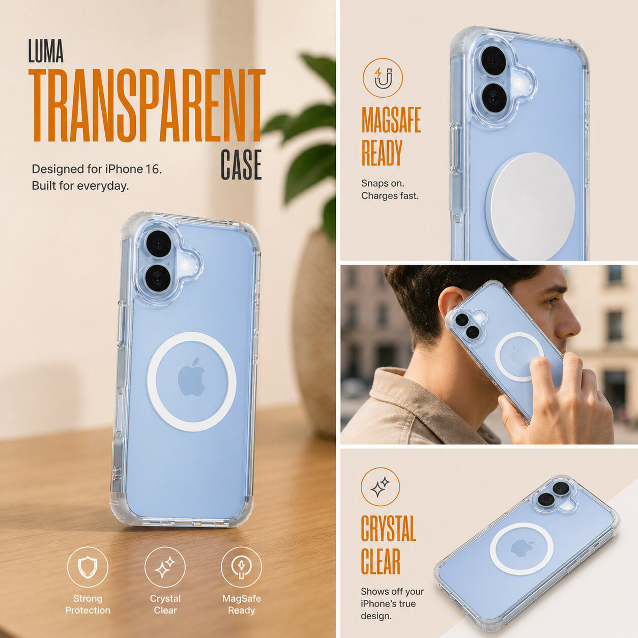 Luma Transparent Case - iPhone 16