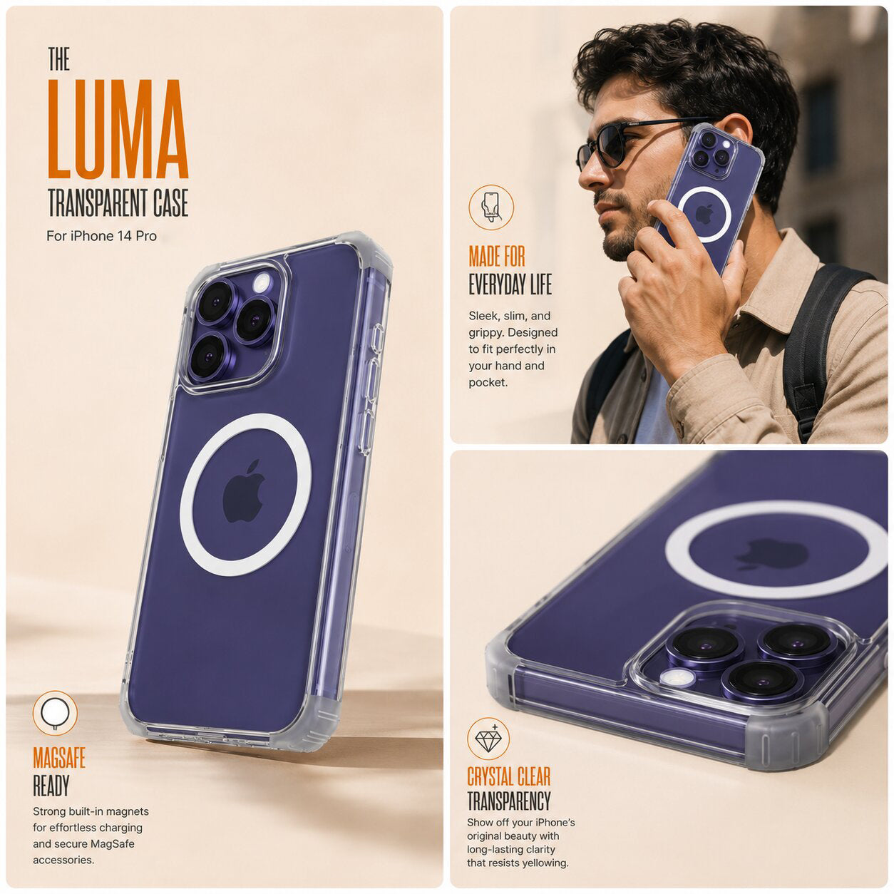 Luma Transparent Case - iPhone 14 Pro