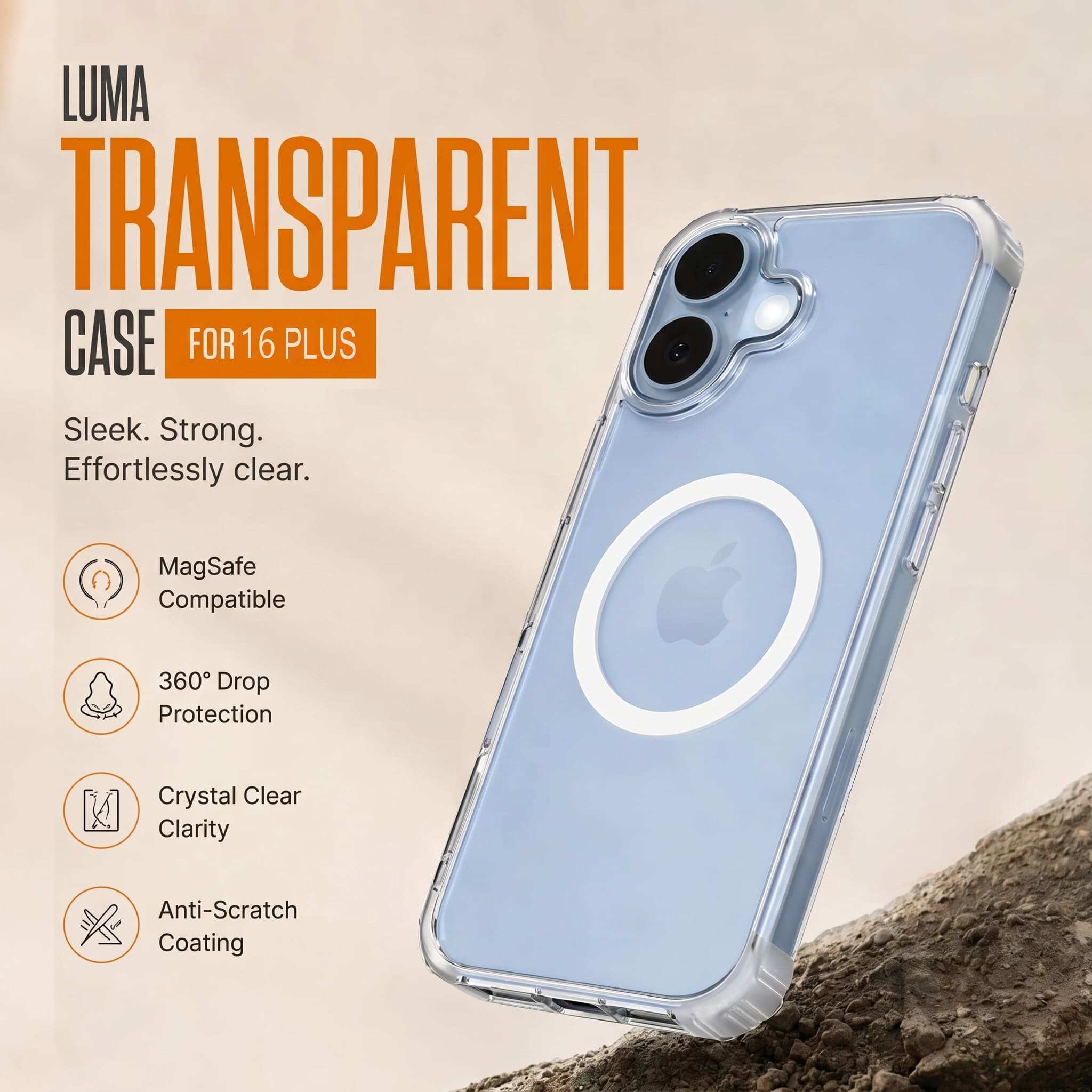 Luma Transparent Case - iPhone 16 Plus