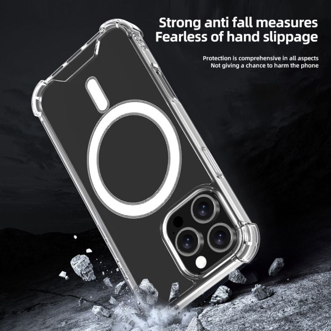 Transparent Bounce Case with 4-Corners Protection for iPhone