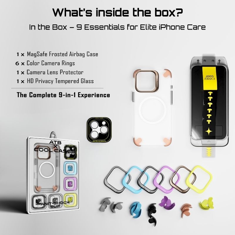 ATB x CoolCases | 9-in-1 Protection Set for iPhone