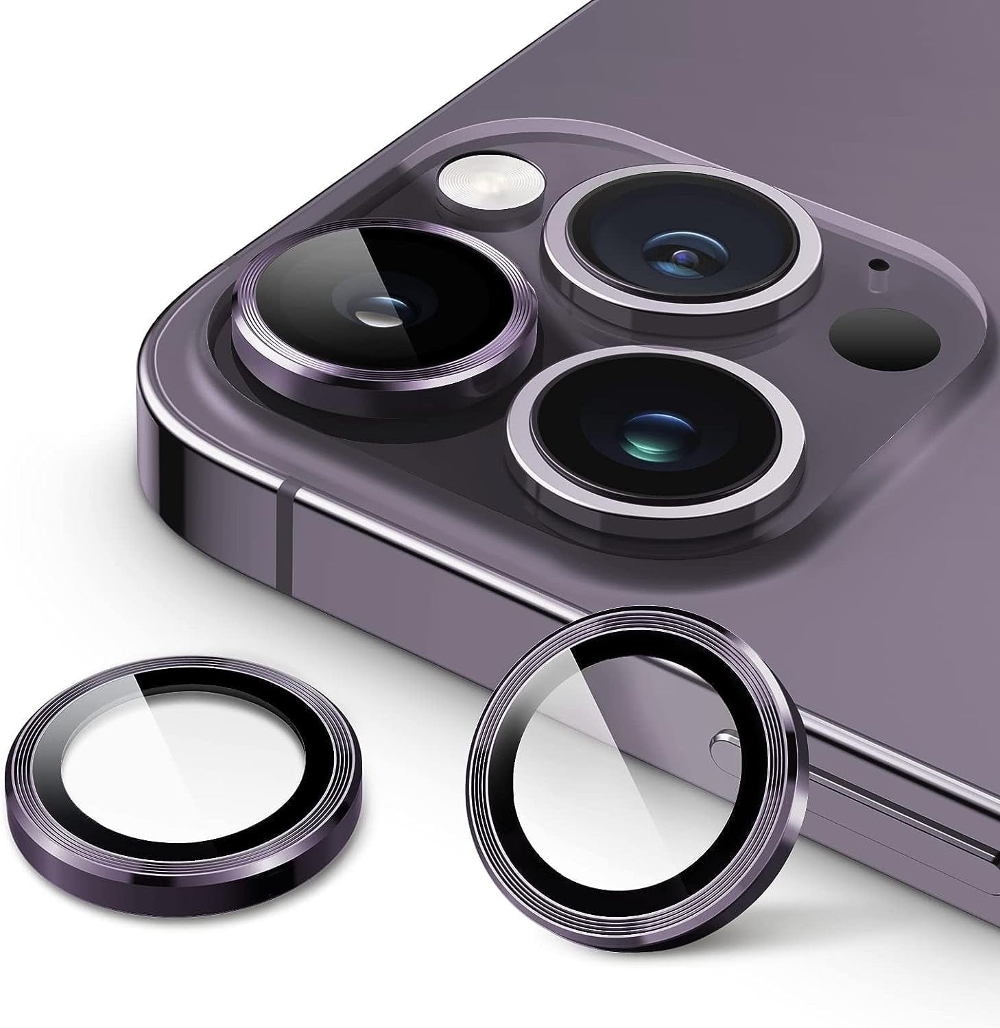 CoolCases iPhone 14 Pro / 14 Pro Max / Purple Camera Lens Protector