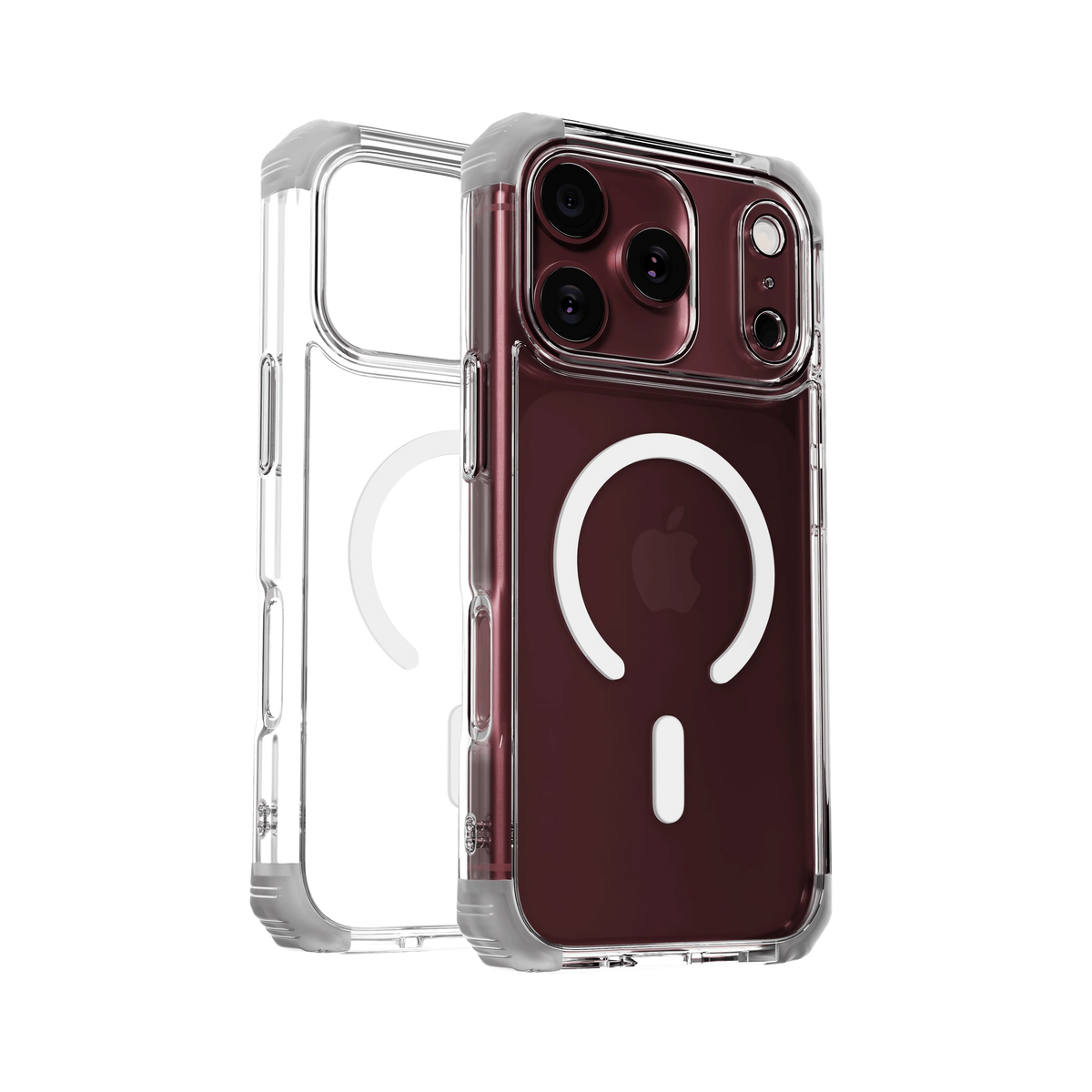 Luma Transparent Case for iPhone 18 Pro - clear case and phone-in-case render