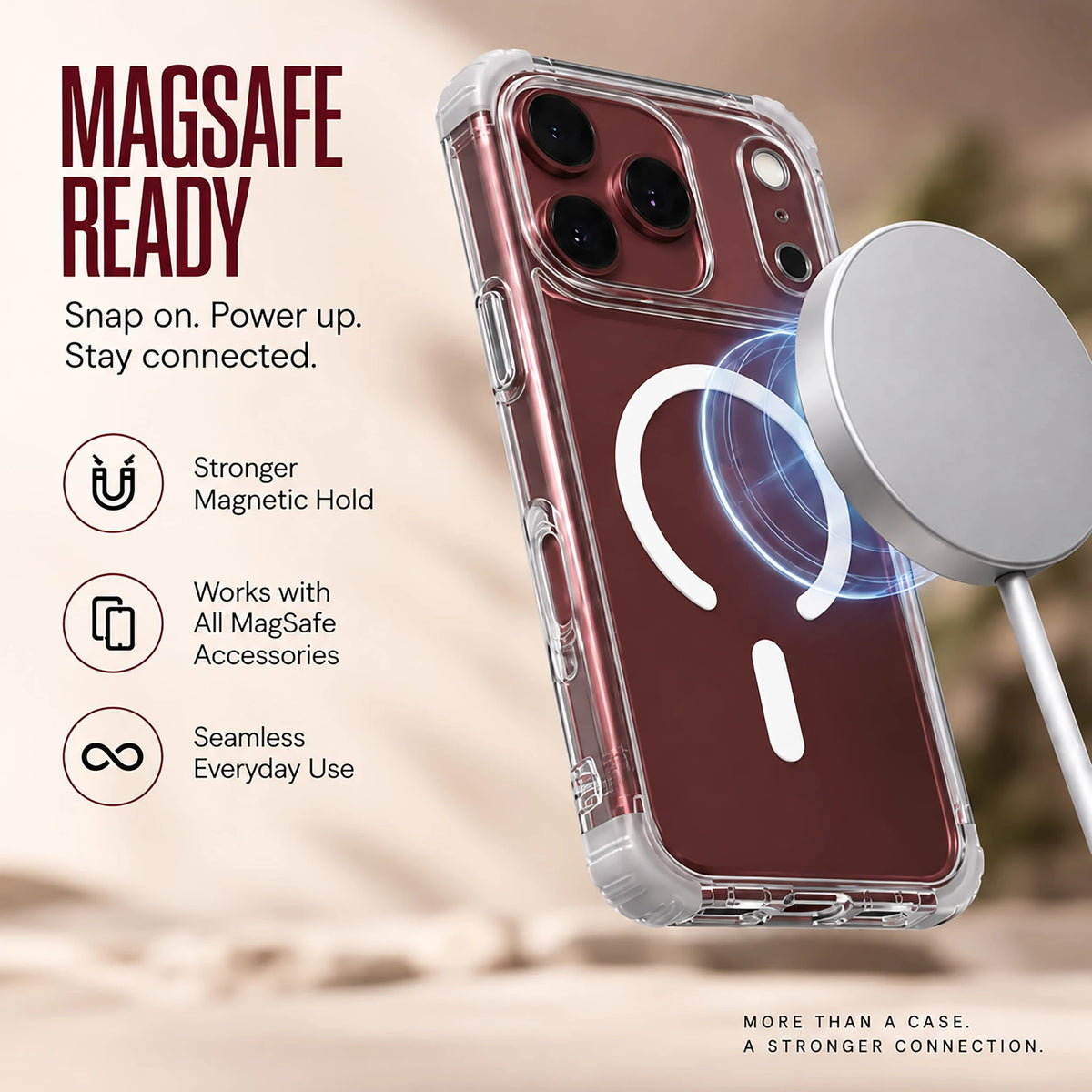 Luma Transparent Case for iPhone 18 Pro - MagSafe ready, strong magnetic hold