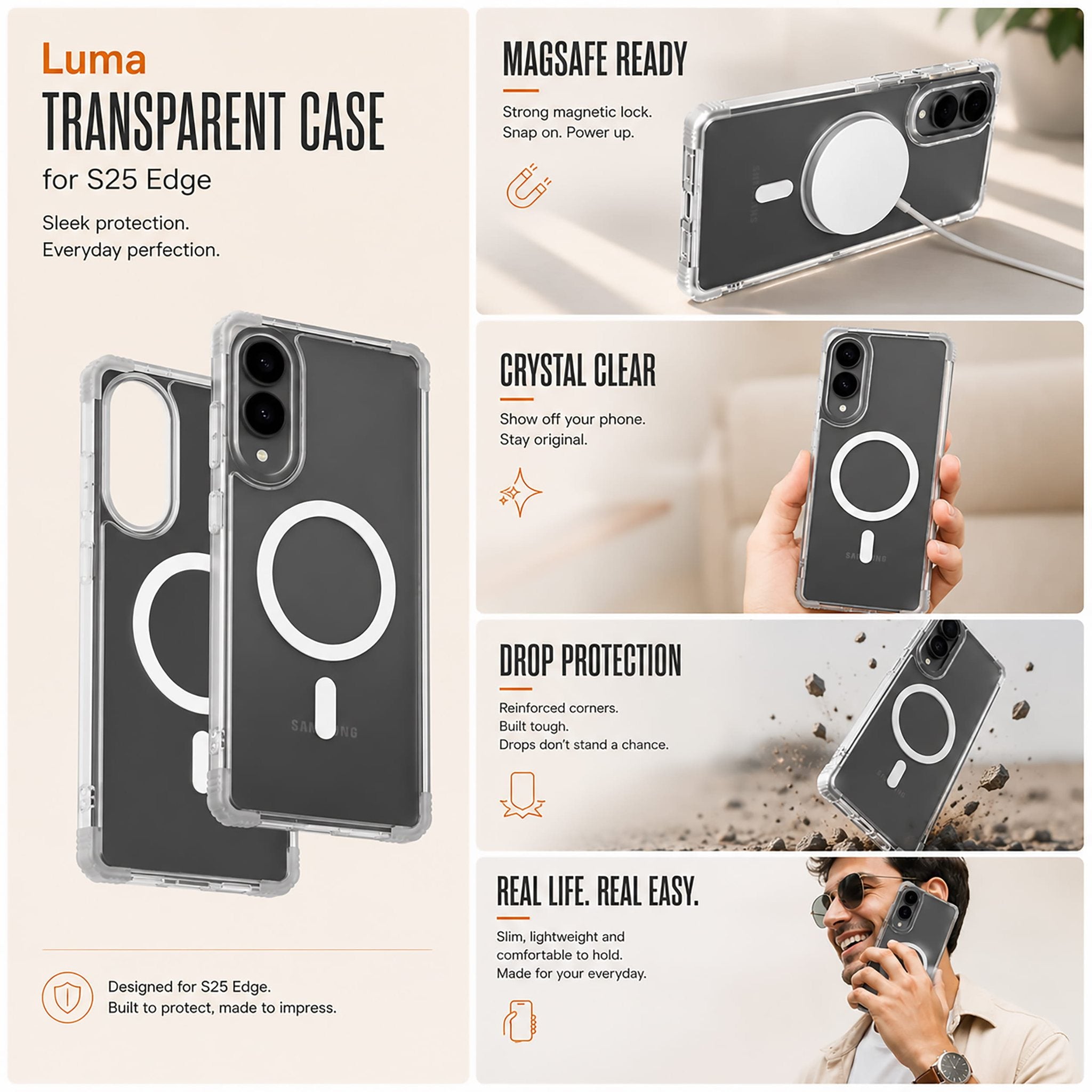 Samsung Galaxy S25 Edge — Luma Transparent Case (11)