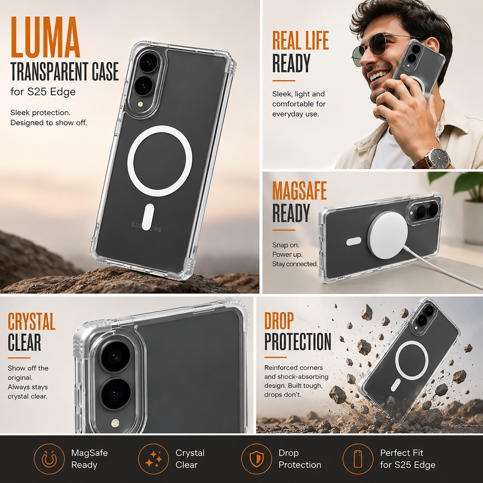 Samsung Galaxy S25 Edge — Luma Transparent Case (12)