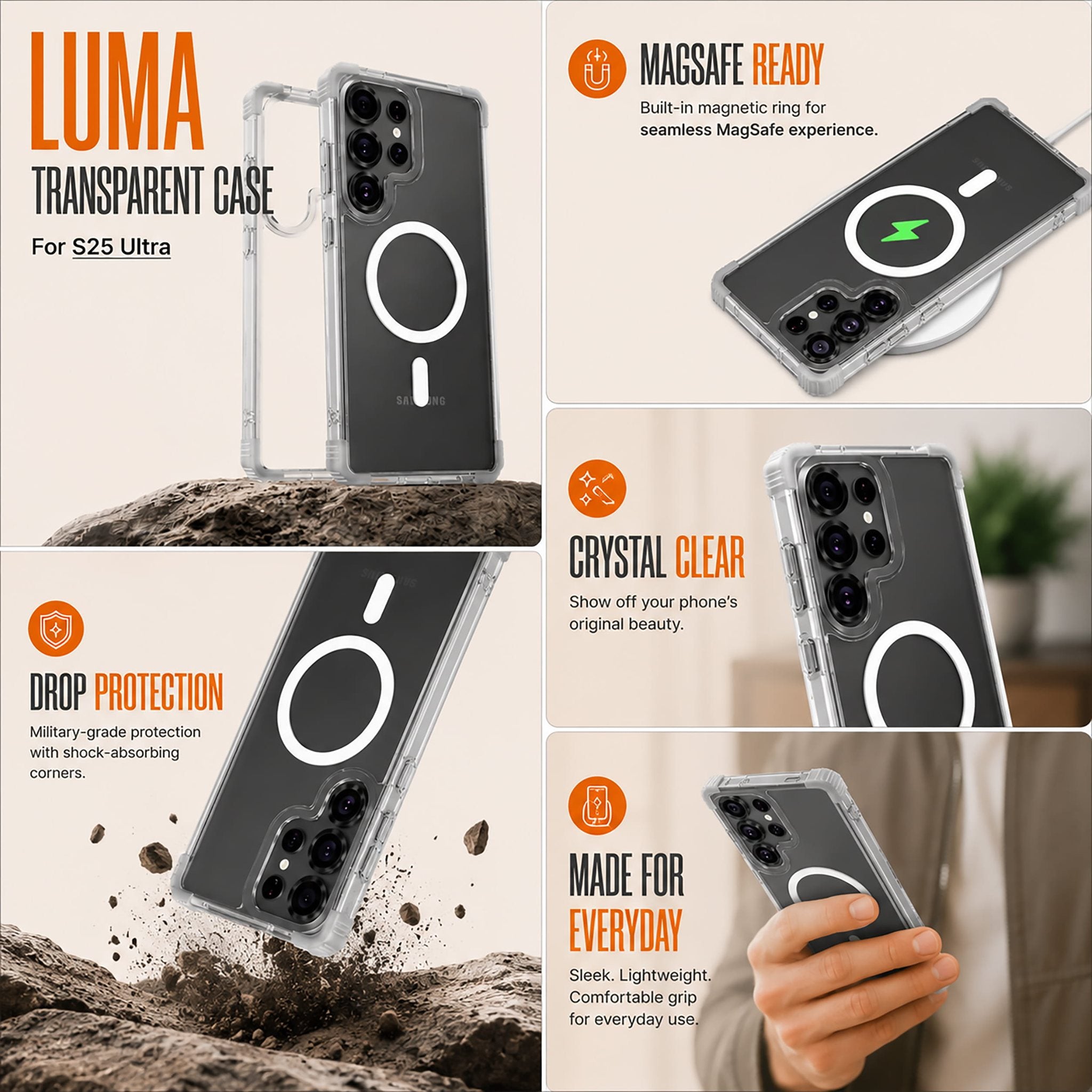 Samsung Galaxy S25 Ultra — Luma Transparent Case (13)