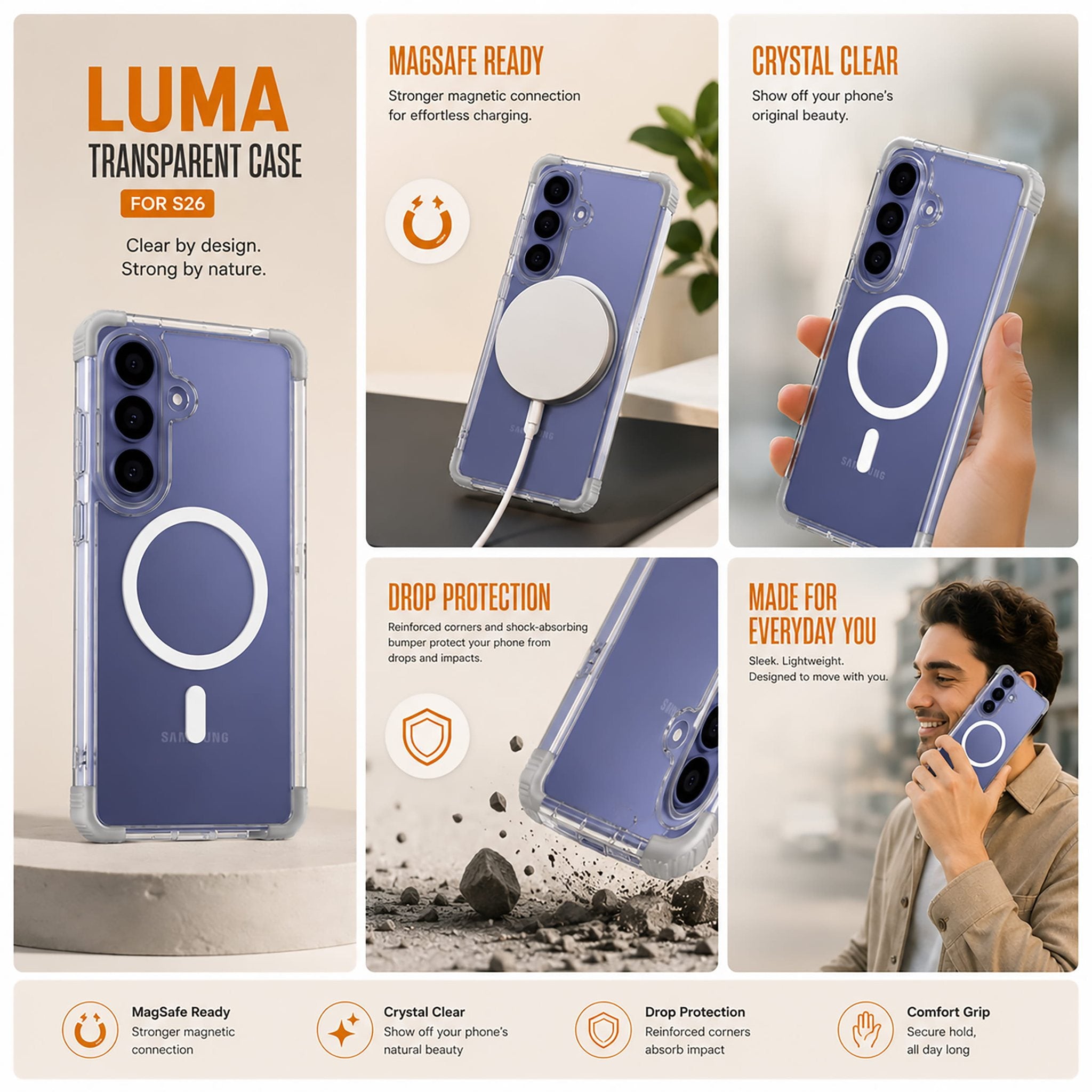 Samsung Galaxy S26 — Luma Transparent Case (12)