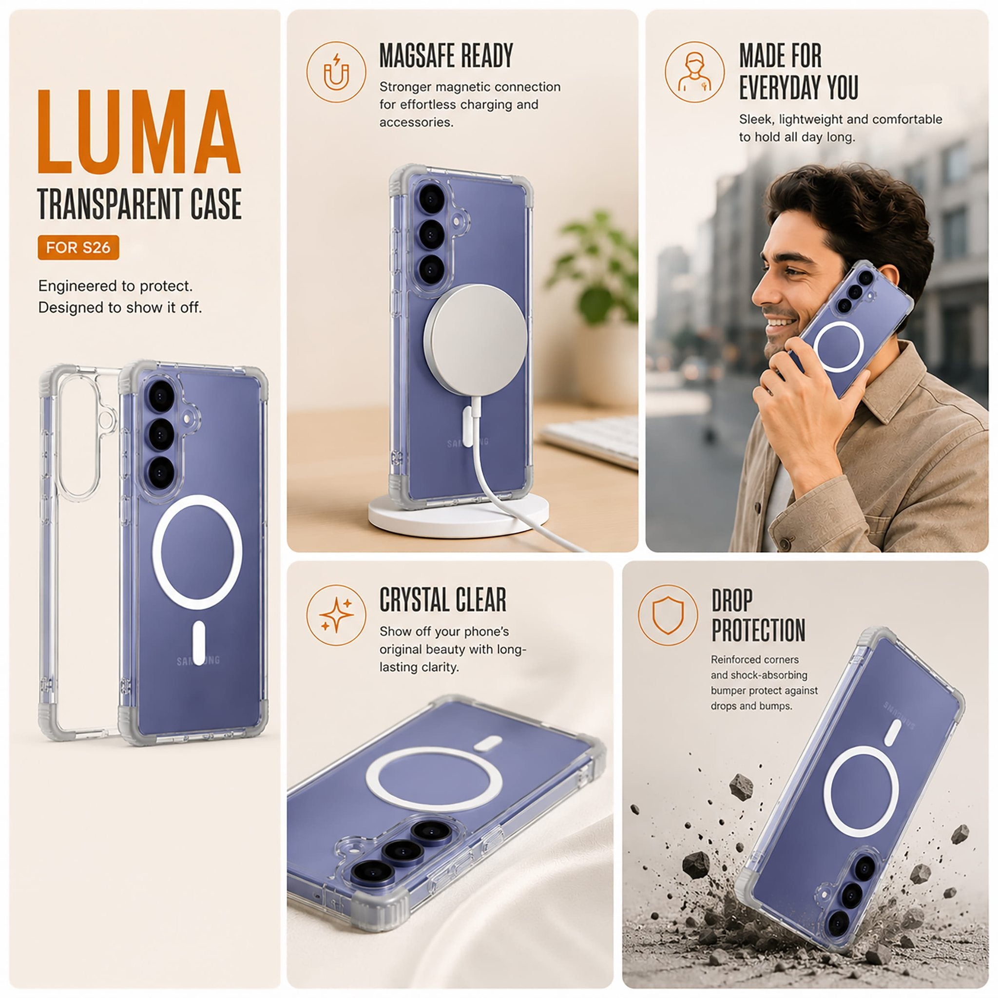 Samsung Galaxy S26 — Luma Transparent Case (13)