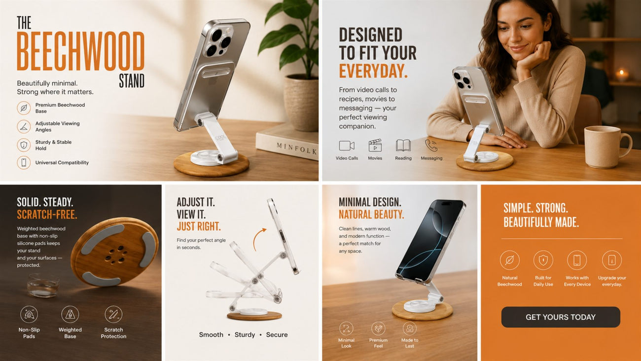 The Beechwood Phone Stand (Exclusive)
