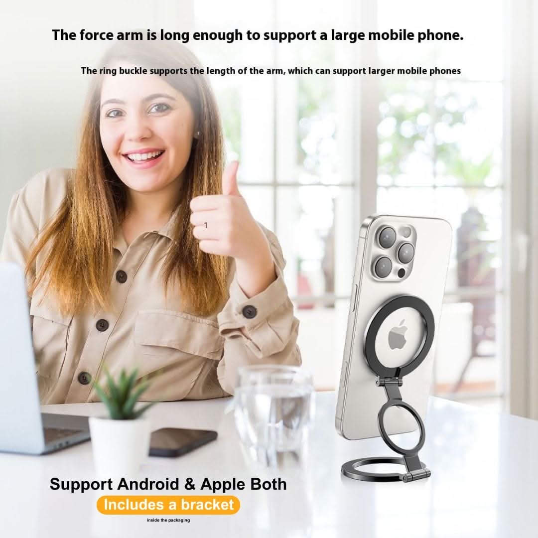 The HALO | Premium Aluminum Phone Stand | Compatible with all Phones | N52 Magnet