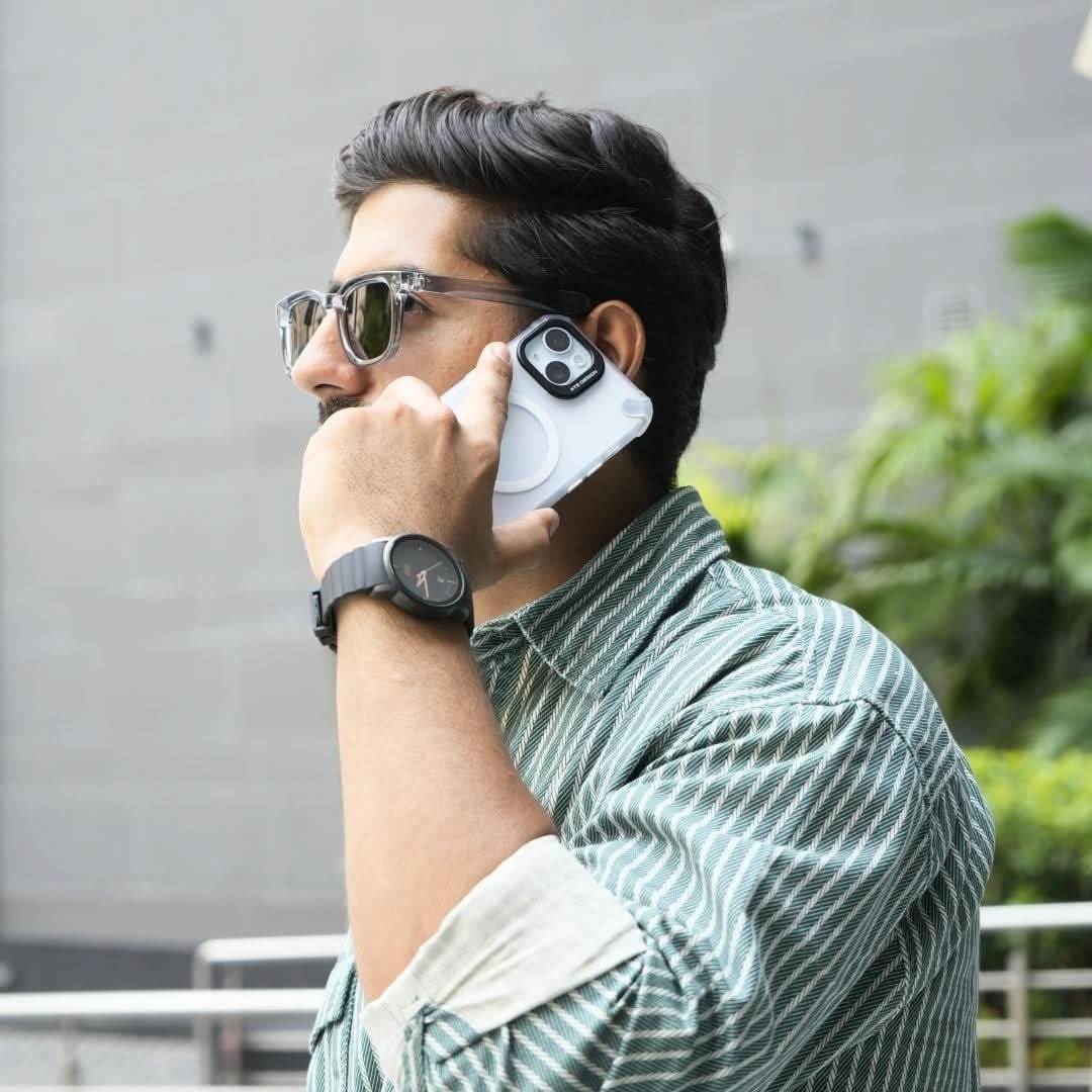 Ultimate 9-in-1 iPhone Protection Kit | Case + Tempered Glass + Lens Guard & 6 Metal Camera Rings(Exclusive)